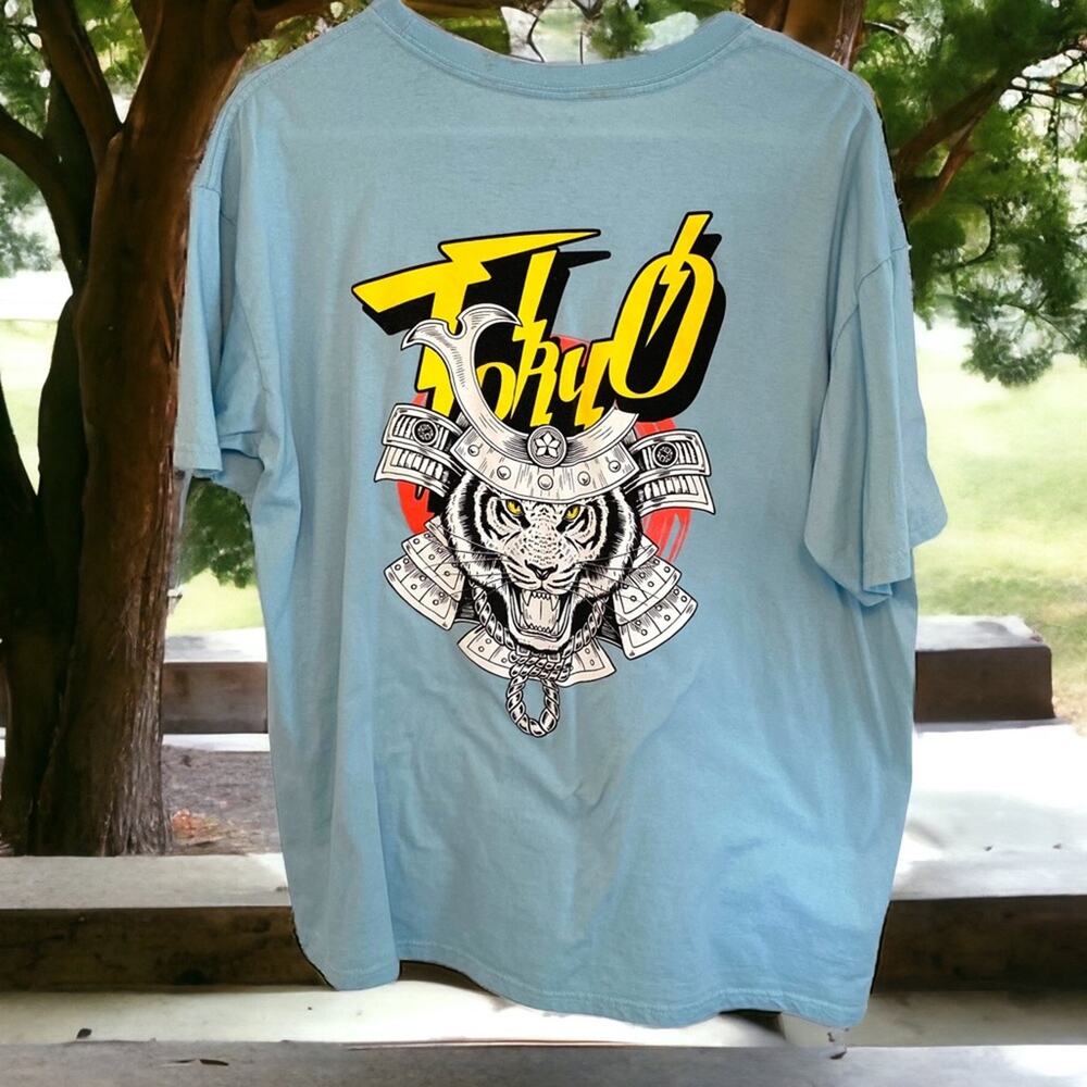 Tuned In Tokyo Japanese Tiger Shirt Mens XL King Design Graphic JDM Streetwear